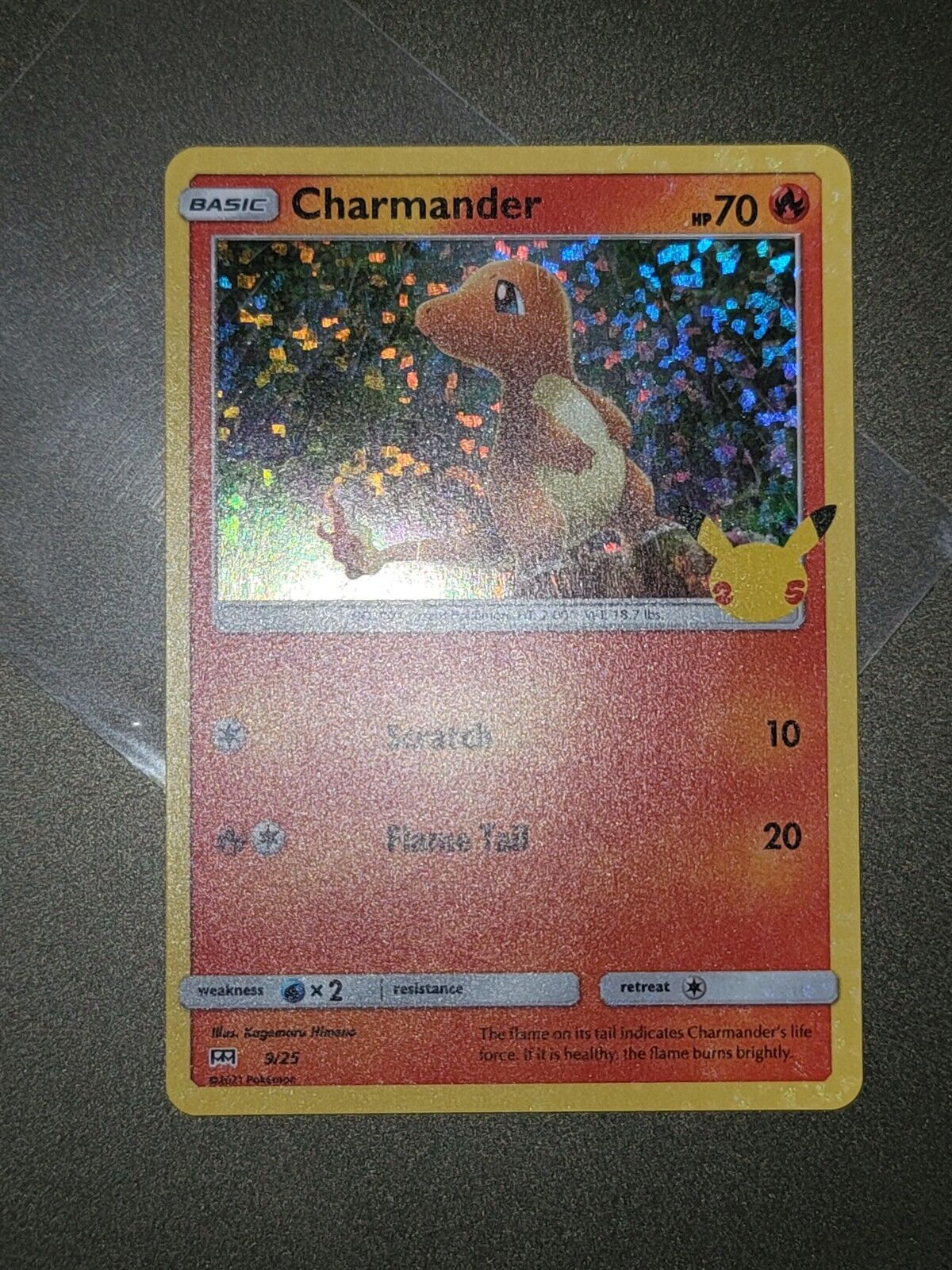 Charmander 9/25 Holo McDonald's 25th Anniversary  Pokemon Card