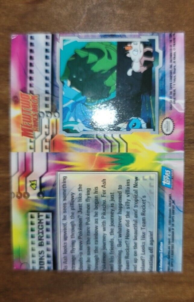 Mewtwo Strikes Back Trying Out The New Toy Backside Misprint 