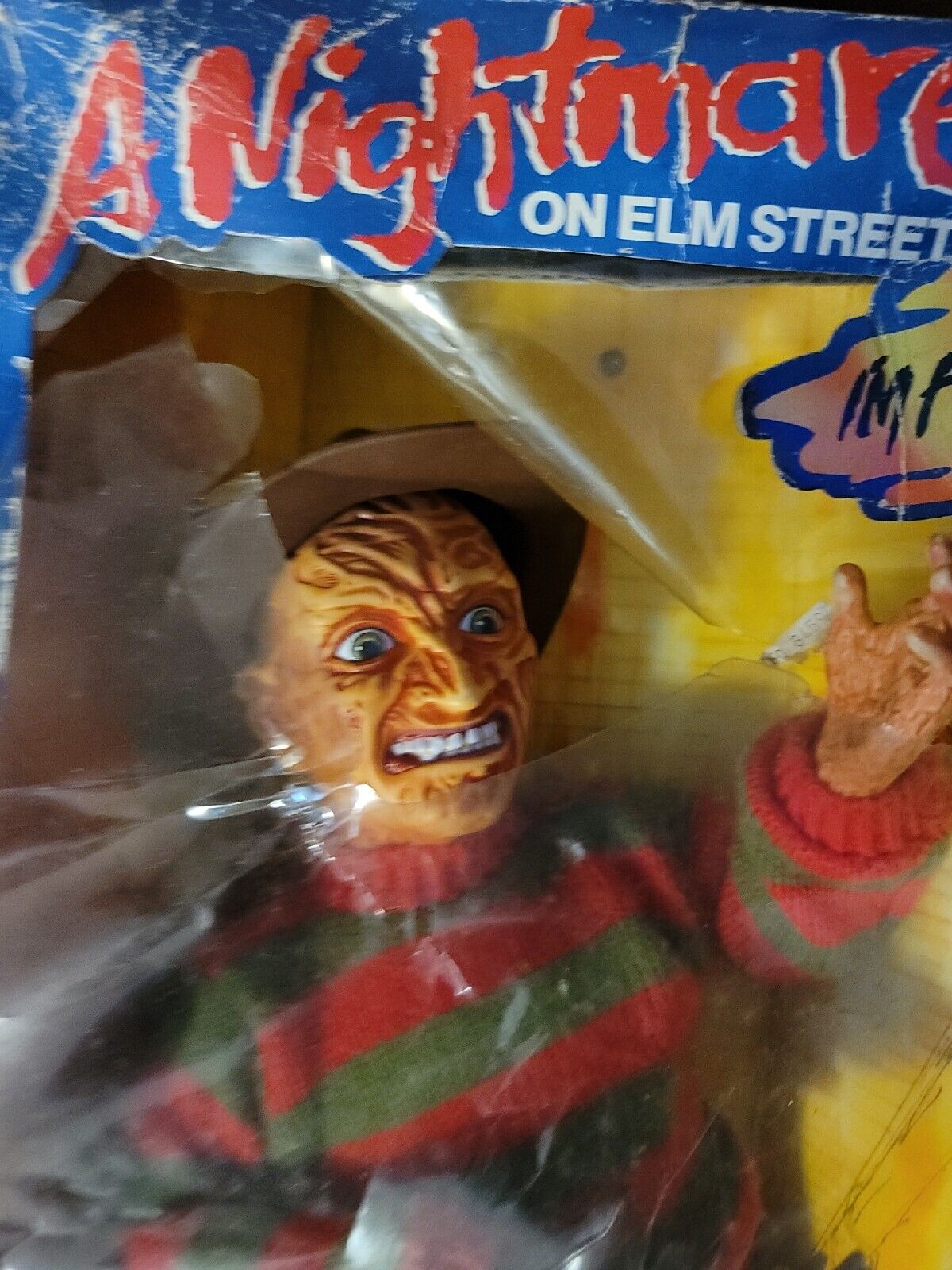 Vintage Matchbox Freddy Krueger Talking Figure Nightmare on Elm Street 1989  18”