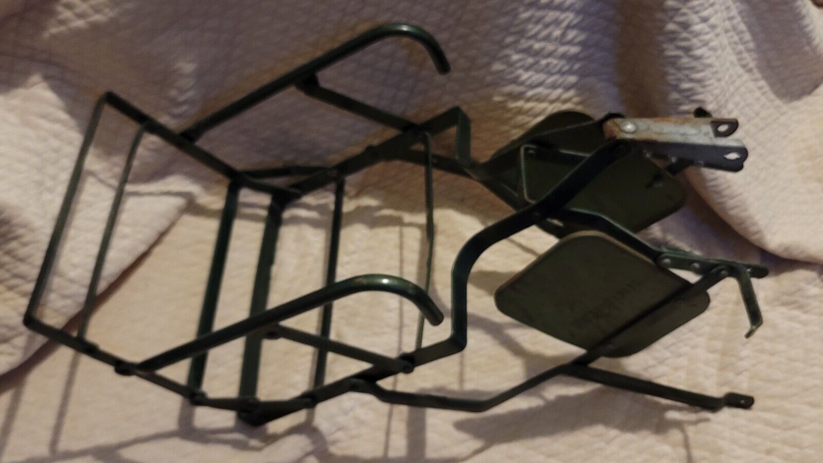 Vintage Steel Schwinn Children's Bike Rear Seat 1960s Bicycle Metal Carrier