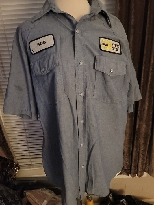 Vintage Cargill Hybrid Seeds WORK SHIRTS WITH PATCHS COOL GEAR