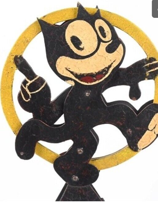 RARE ANTIQUE Master Tom FELIX THE CAT TOY SHOOTING GALLERY Toys Mickey Collect