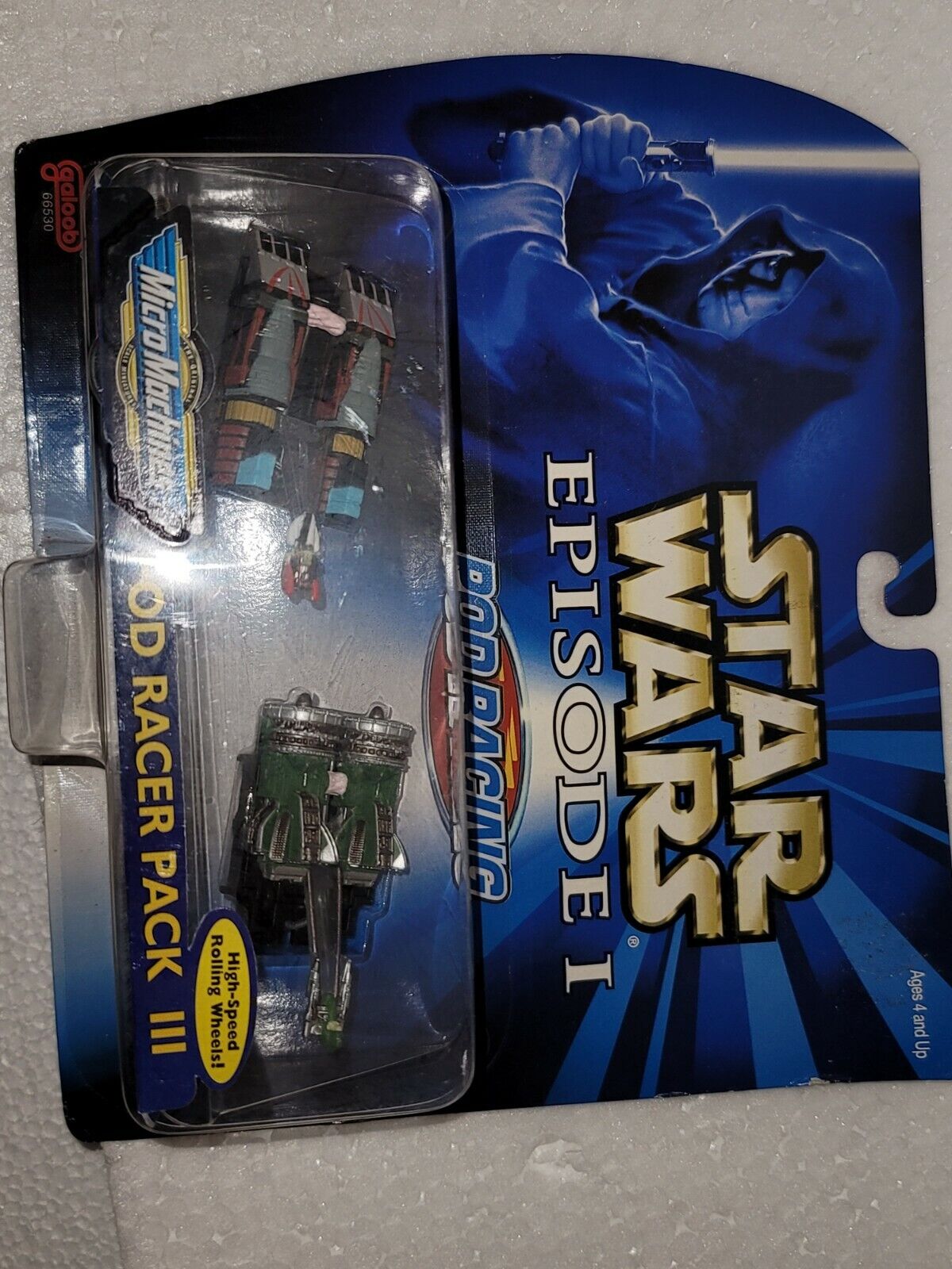 Micromachines Star Wars Episode 1 Pod Racing Pack 3, 1998 by Galoob Vintage