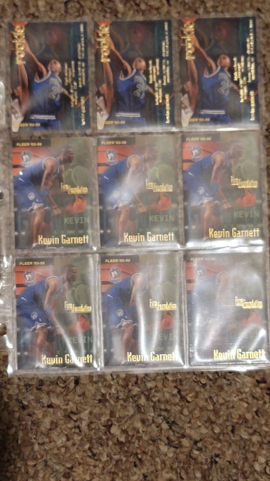 (18) Kevin Garnett Basketball Card Collection Rookies Lot Excellent 9 10