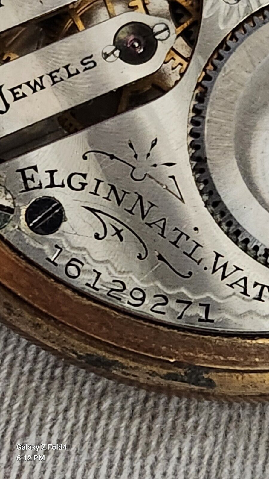 Elgin National Watch Co. Grade: 382 Pocket Watch With Chain & Clip