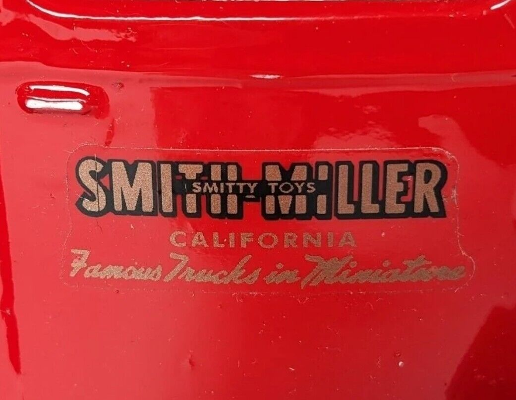 Vintage Restored Smith Miller Smitty Toys Red Van Box Truck 