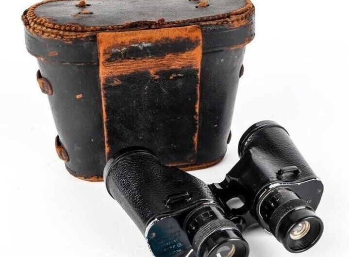 vtg 1942 WWII U.S. Navy Buships universal camera corp. 6X30 binoculars