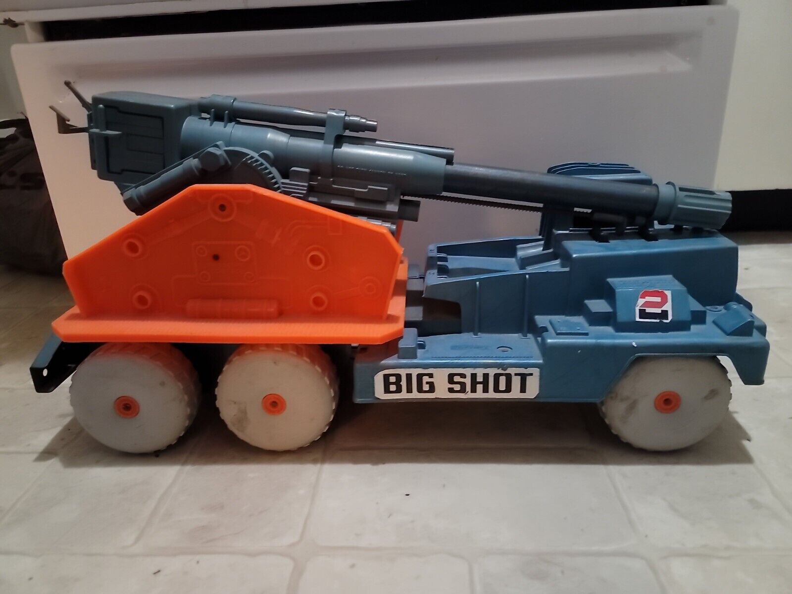 MARX BIG SHOT 1960's Missile Mobile Vintage Atomic Cannon Launcher W/ Missiles