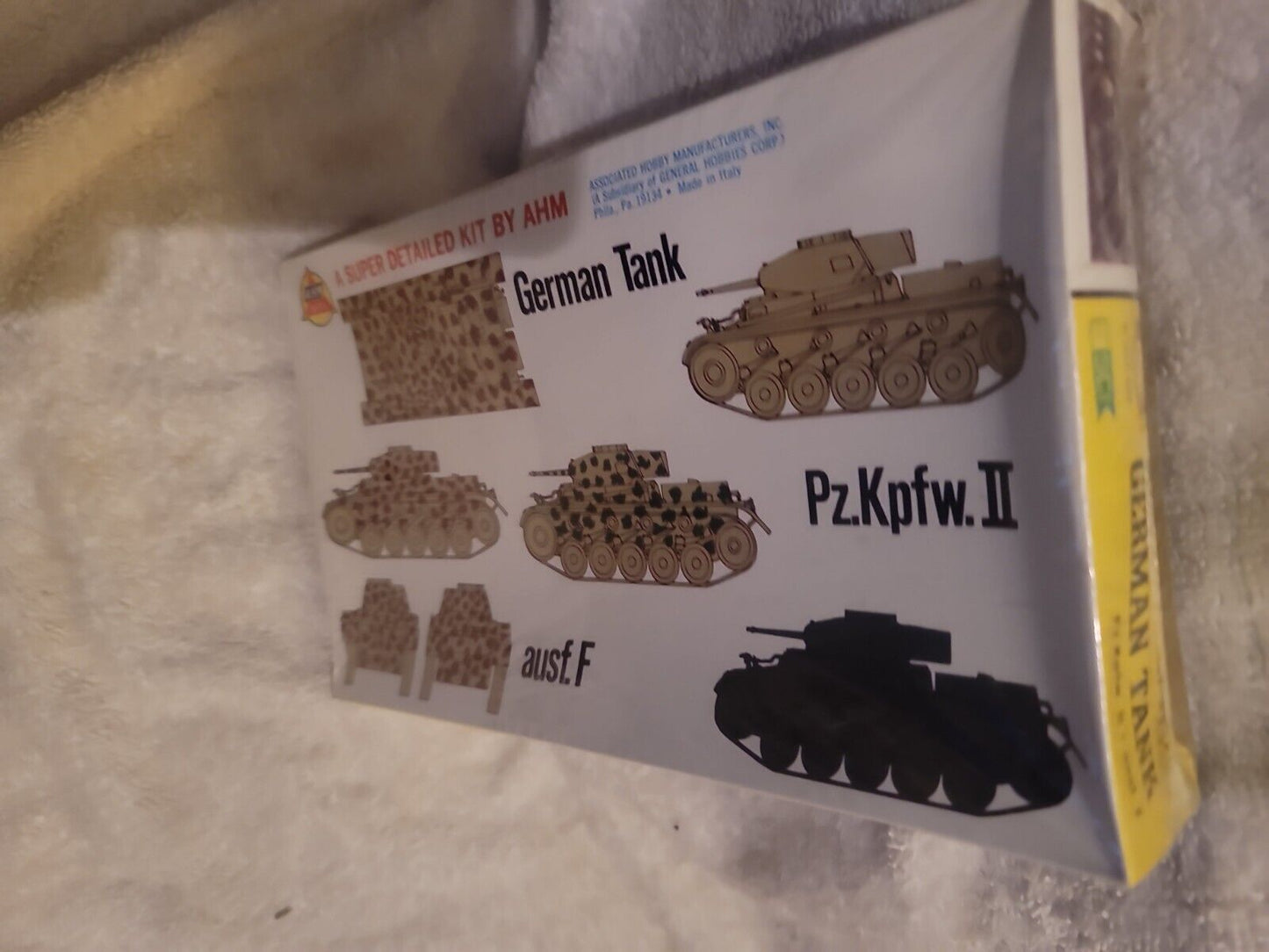 Vtg AHM German Tank Pz.Kpfw.III  Ausf. M1/72 Model Kit 1974 Armor FACTORY SEALED