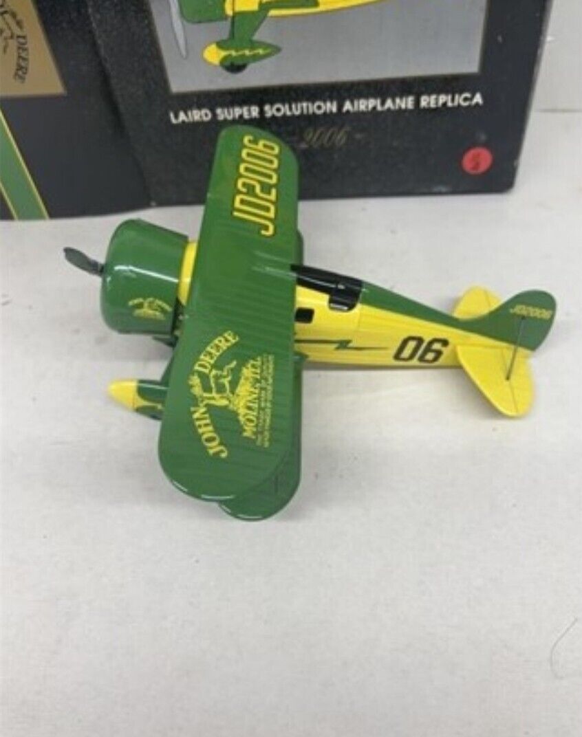 Spec Cast John Deere EAA 2006 Laird Super Solution Bi Plane Airplane Liberty