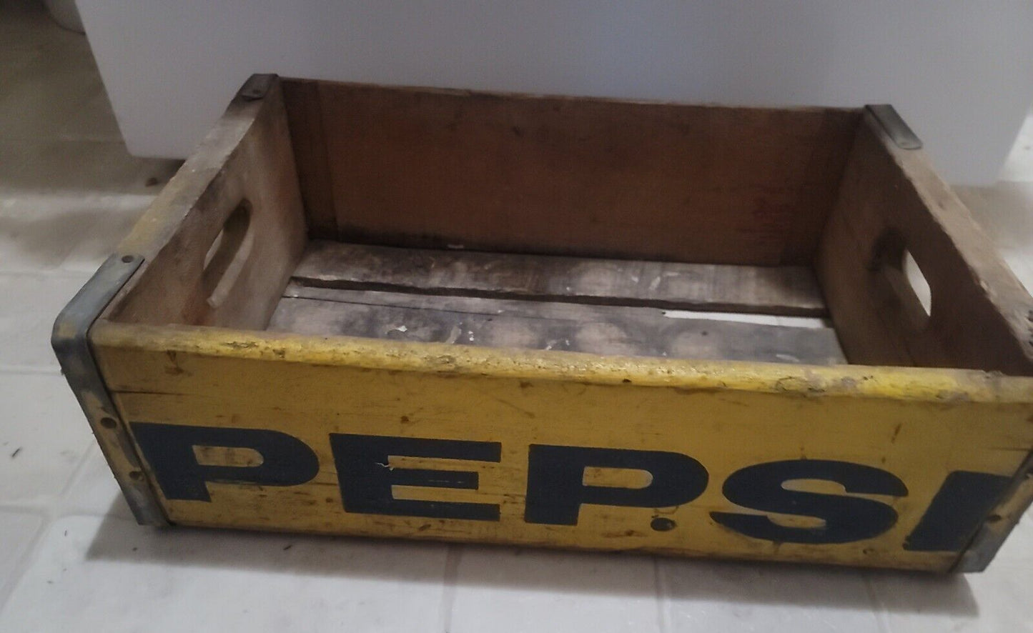 Vintage 1962 Wood Pepsi-Cola Soda Pop Bottle Crate Bottles Home Carrier Coke Rc 