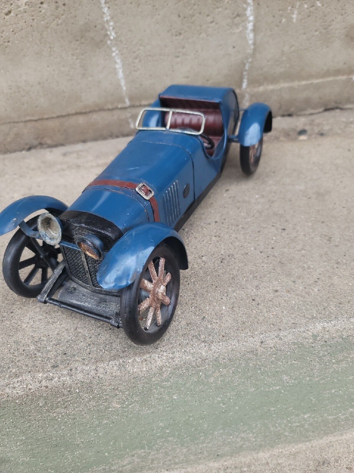 Vintage Hand Made ? Reproduction BUGATTI 1920's METAL TIN COLLECTION N°2