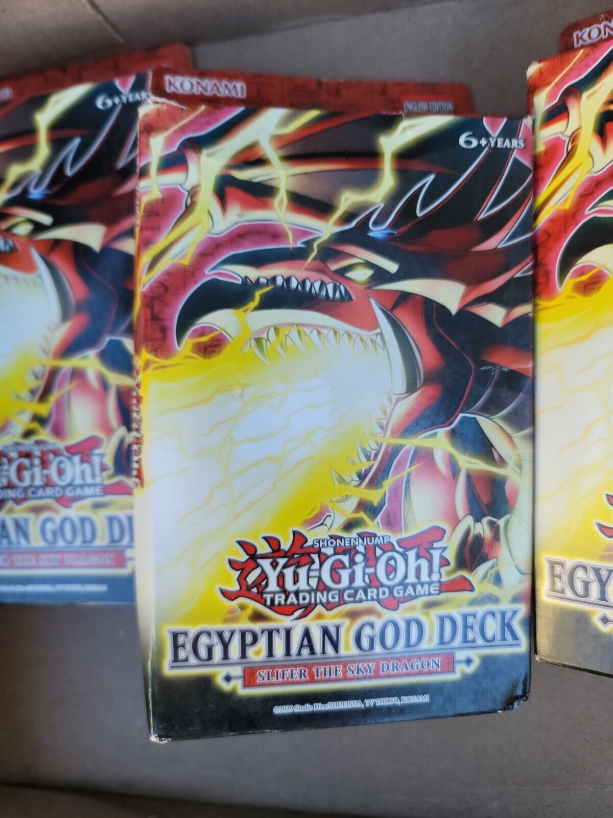 Four Yu-Gi-Oh Cards Egyptian God Structure Deck SLIFER THE SKY DRAGON New Sealed