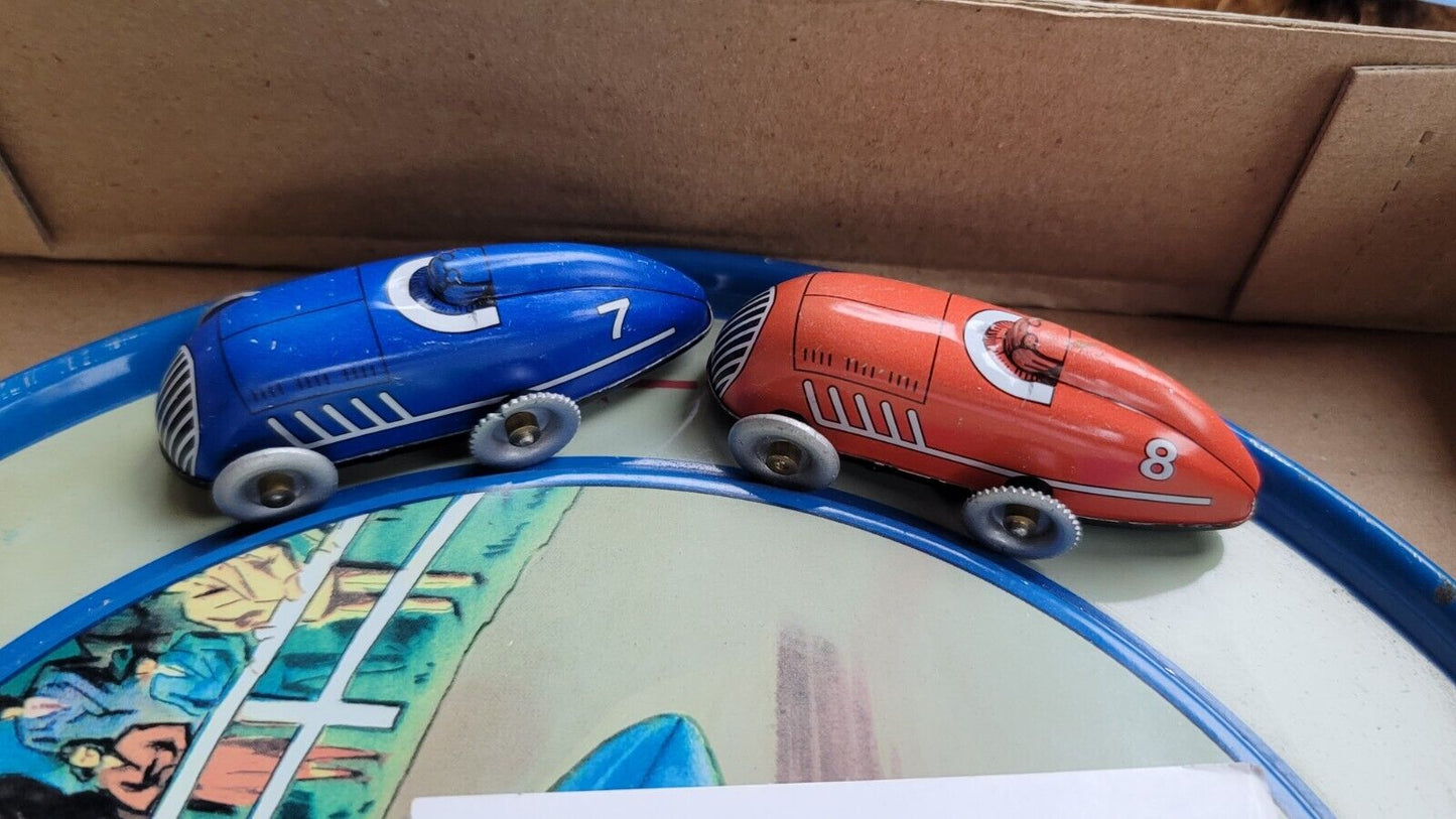 Schylling Auto Speedway Tin Plate Toy Clockwork Vintage Style Collectors Series