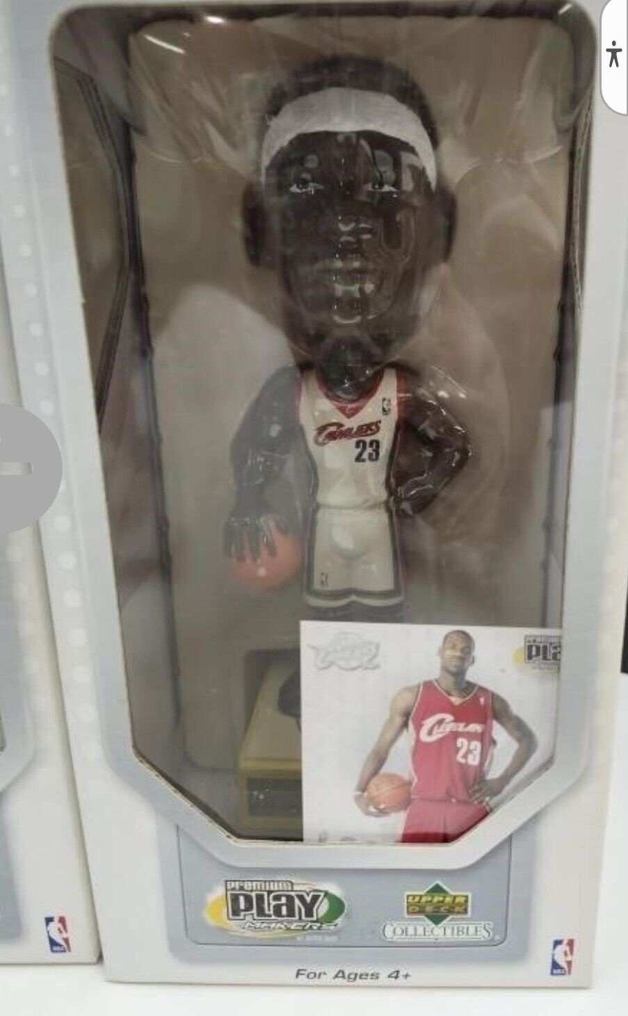 Lebron James 2003 Upper Deck Bobble Head and Rookie Card Premium Play Makers NIB