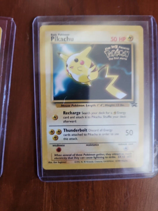 PIKACHU Promo Card #4 Kid's WB Presents The First Movie  1999 Pokemon