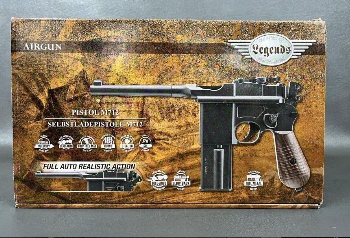 Legends M712 CO2 .177 Cal Air Pistol BB Gun Automatic Family Fun Target Rifle 