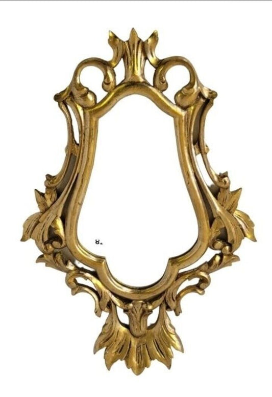 Antique Vintage Italian Gold Gilt Art Nouveau Gorgeous Glass Mirror 23W"x25L"