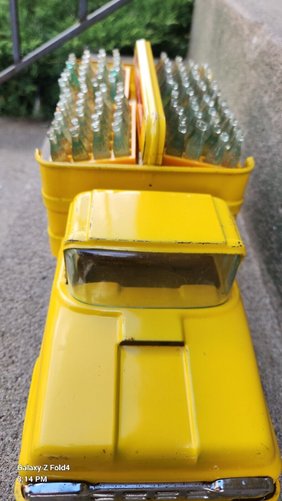 VINTAGE NM 1950'S BUDDY L PRESSED STEEL COCA-COLA ANTIQUE DELIVERY TRUCK  15" 