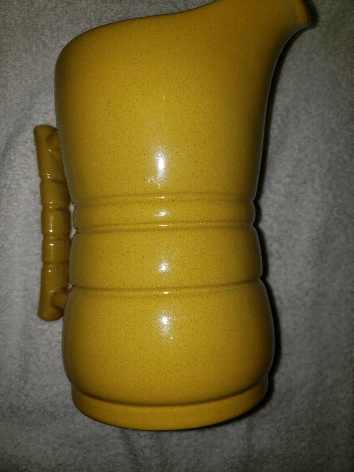 Vintage Frankoma Pottery 7.5" PITCHER # 26D Plainsman Desert Gold, MCM Western