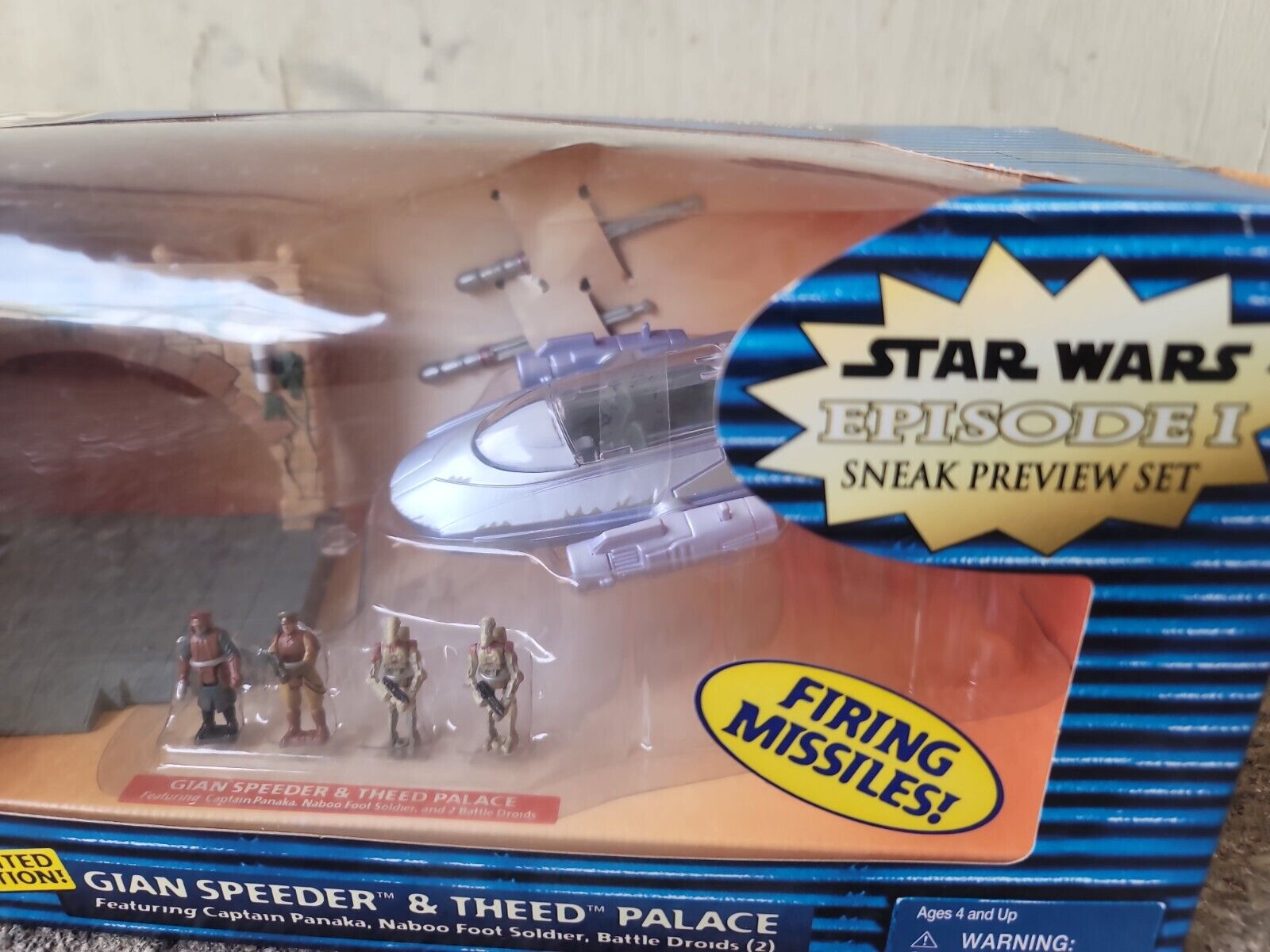 Star Wars Action Fleet Micro Machines Episode 1 GIAN SPEEDER THEED PALACE 1999