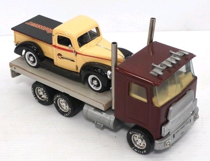 Vintage Nylint Flatbed Truck with Cockshut Truck Pressed Steel 