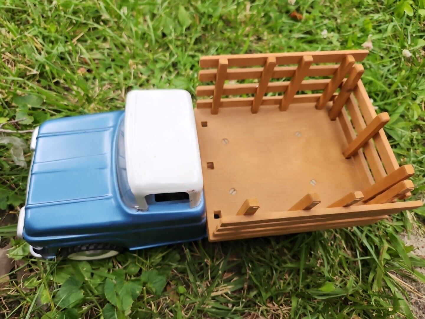 Vintage Structo Tonka  customized Truck W/ Wood Stake bed Nice Collectible Toy