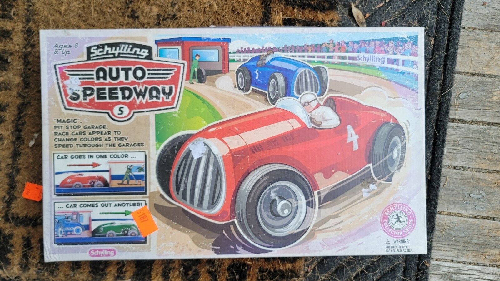 Schylling Auto Speedway Tin Plate Toy Clockwork Vintage Style Collectors Series