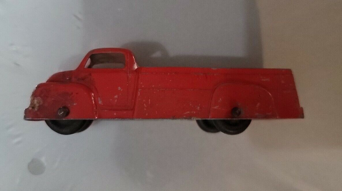 Vintage TOOTSIETOY Ford F6 1949 4" diecast red PICK UP TRUCK