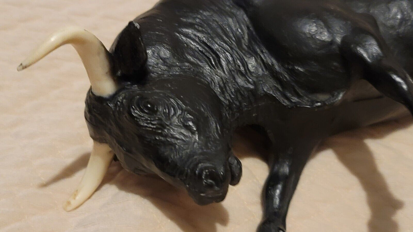 VINTAGE BREYER Spanish Fighting Matte BULL Black Mold 73 Animal VERY RARE