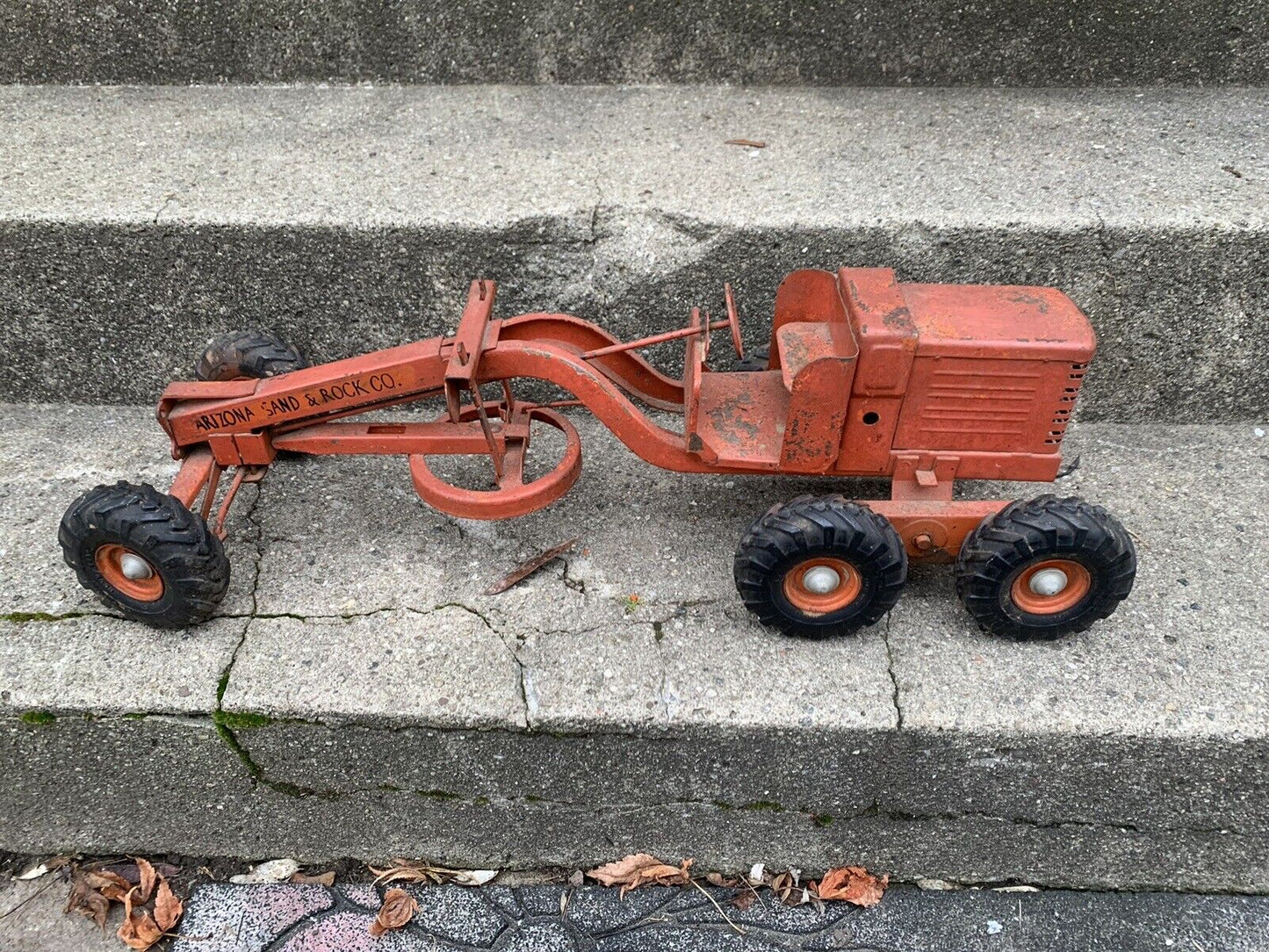 Vintage Doepke Metal Goodyear Road Grater Parts Restoration Ross Tonka