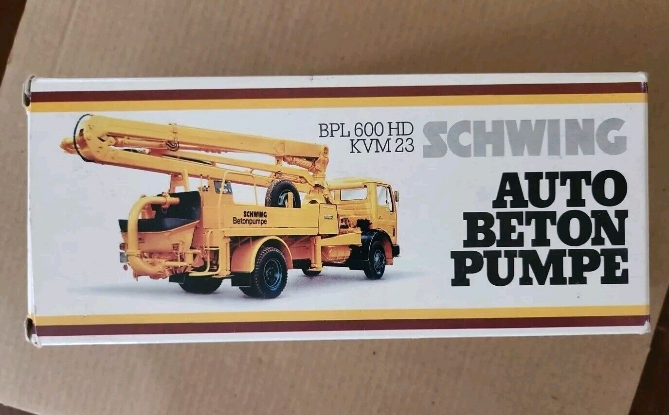 Schwing toy Concrete Pump Truck BPL 600 HD KVM 23 Die Cast Toy NIB 