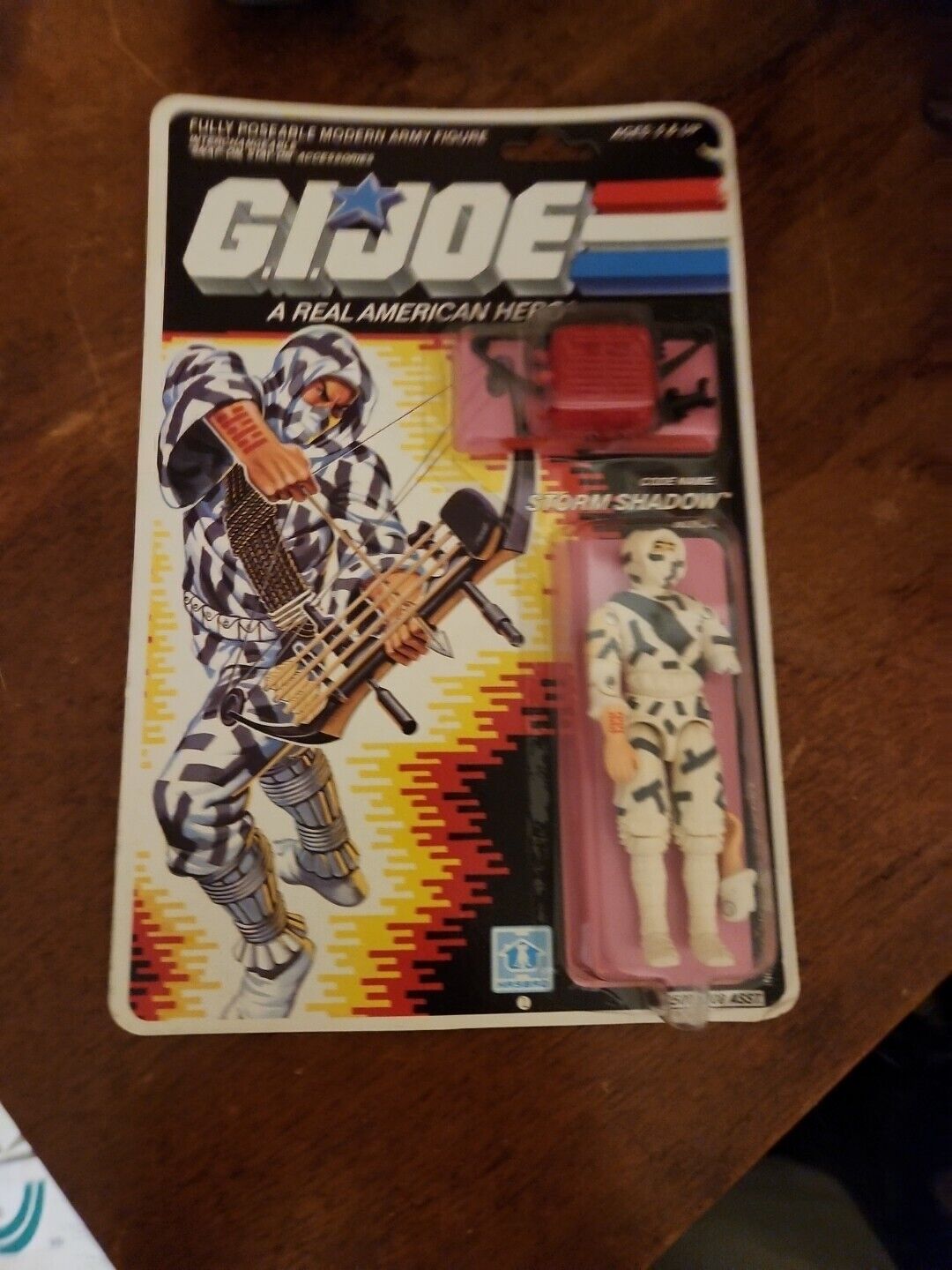 Vintage 1987 Hasbro GI Joe Cobra Ninja Storm Shadow Minty Factory Sealed 