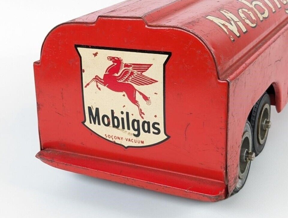 Vintage Original Smith Miller GMC Mobilgas Mobil Oil Tanker Toy Truck Collect