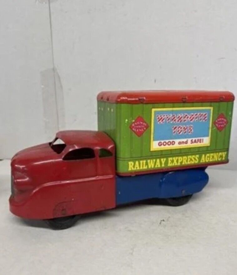 VINTAGE Nationwide Air Rail Service 1940-50'S Tin Toy Truck