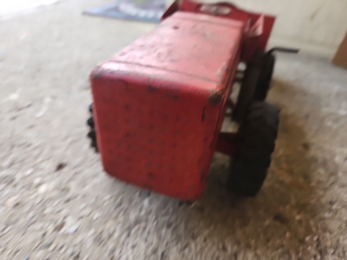 Vintage Nylint Red Pressed Steel Hough Payloader Front End Loader Tractor Toy