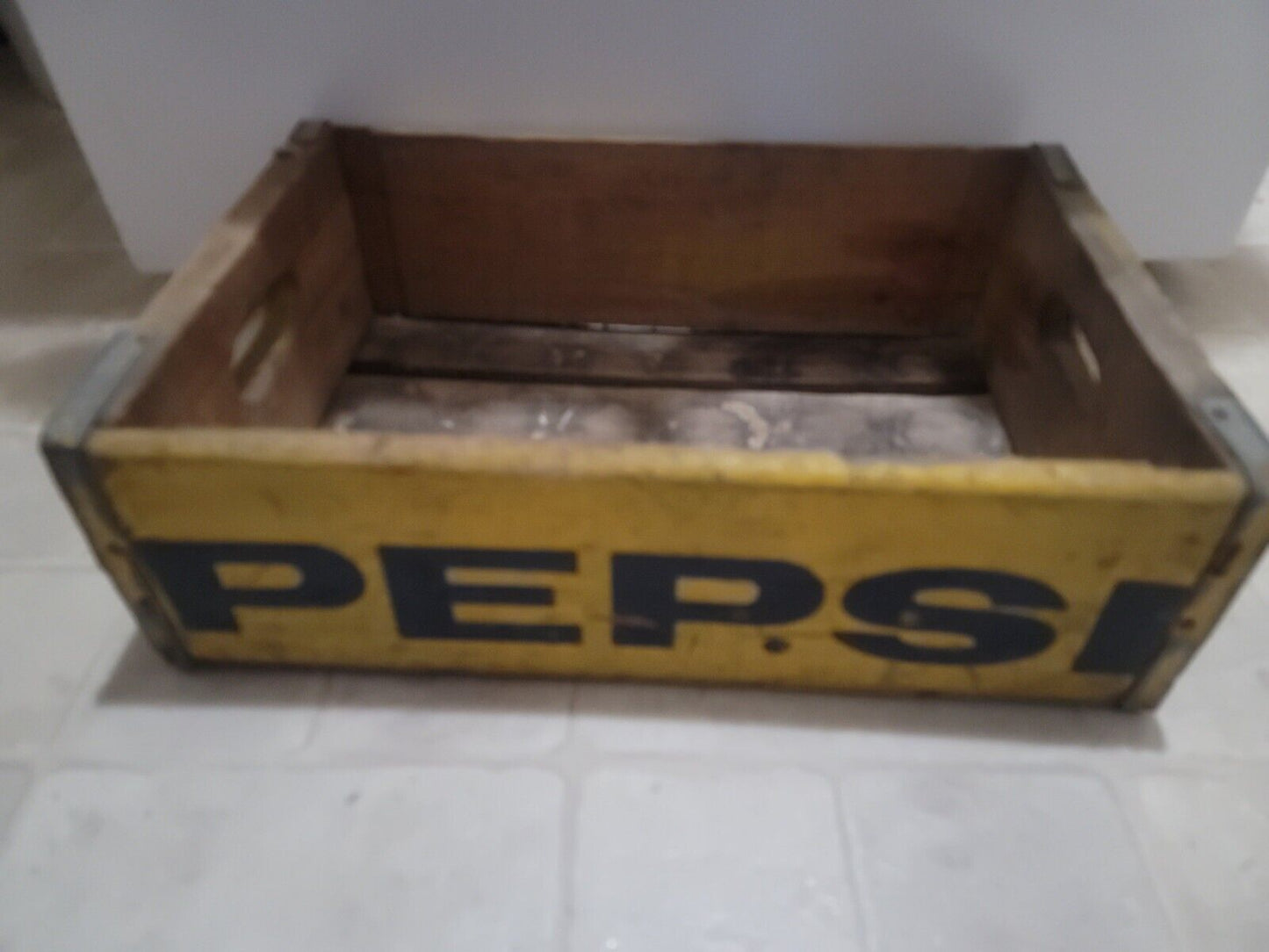 Vintage 1962 Wood Pepsi-Cola Soda Pop Bottle Crate Bottles Home Carrier Coke Rc 