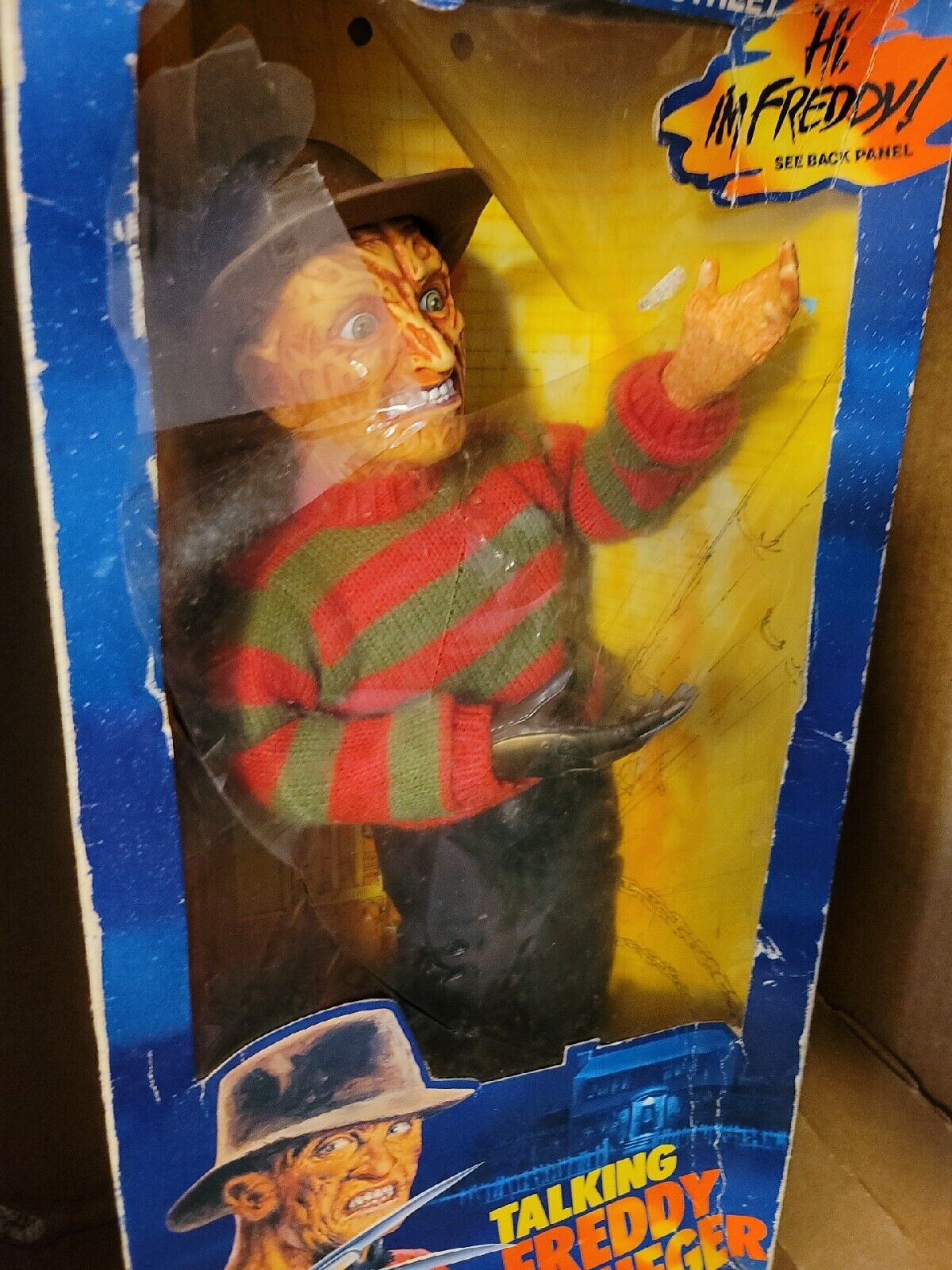 Vintage Matchbox Freddy Krueger Talking Figure Nightmare on Elm Street 1989  18”