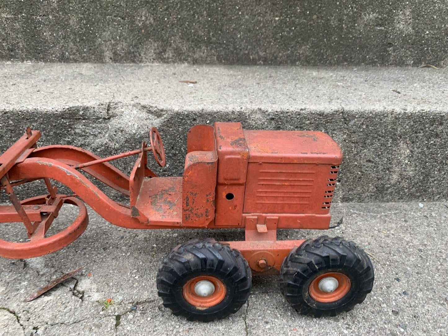 Vintage Doepke Metal Goodyear Road Grater Parts Restoration Ross Tonka