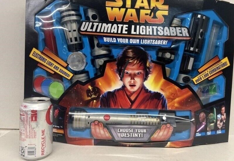 Star Wars Build Your Own Ultimate Lightsaber Hasbro Lucasfilm 2005 RARE SEALED