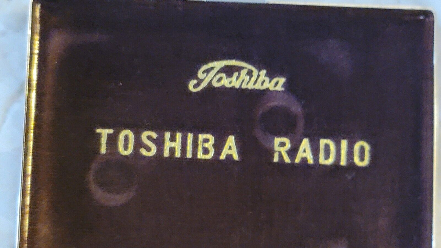 Vtg. Working Toshiba 7TP30 Radio 7 Transistor Superheterodyne Case Earbuds Box 