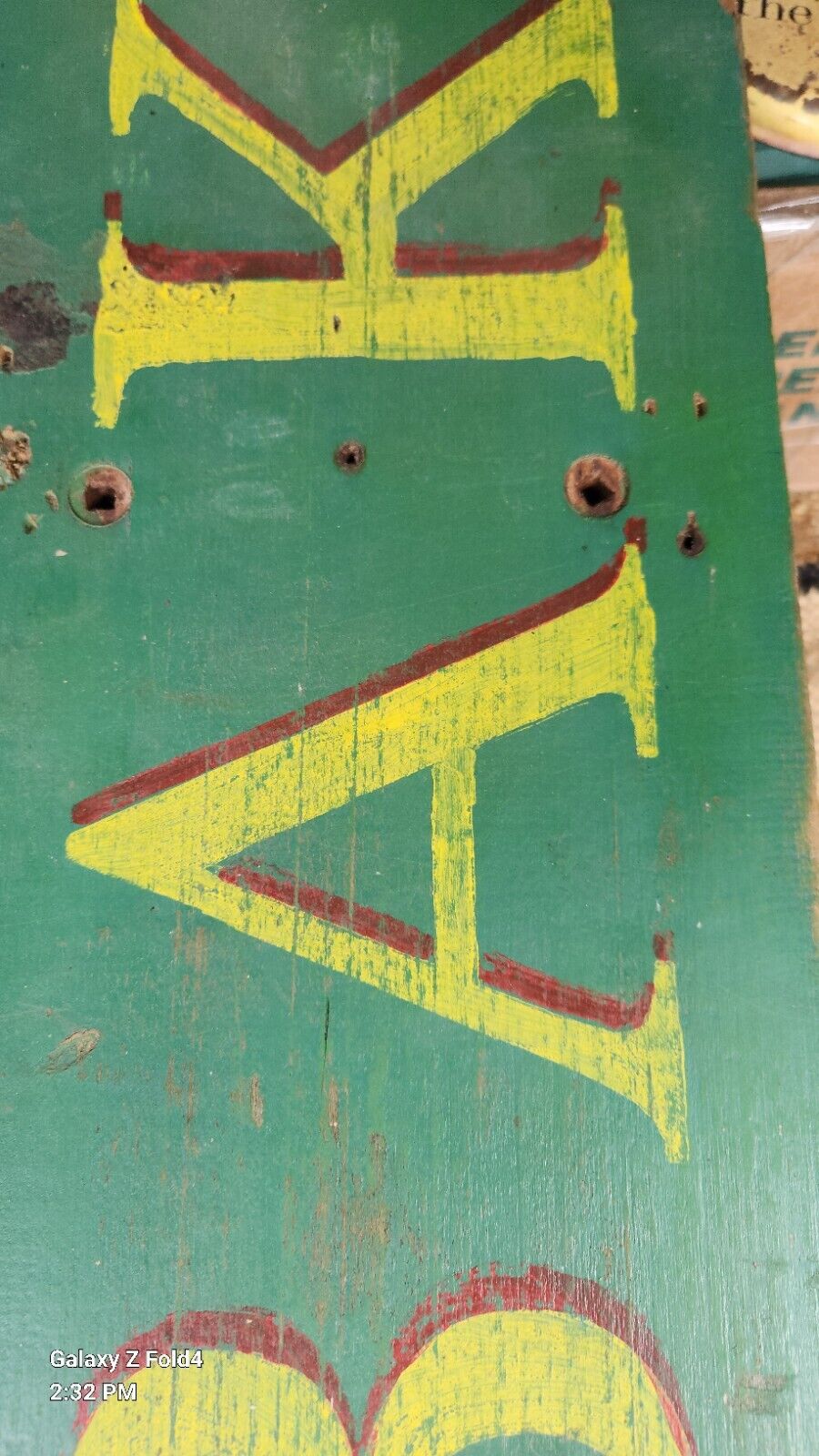 VINTAGE GREEN STUDEBAKER CARS AND TRUCKS Hand Painted Wood SIGN 9" X 59"  