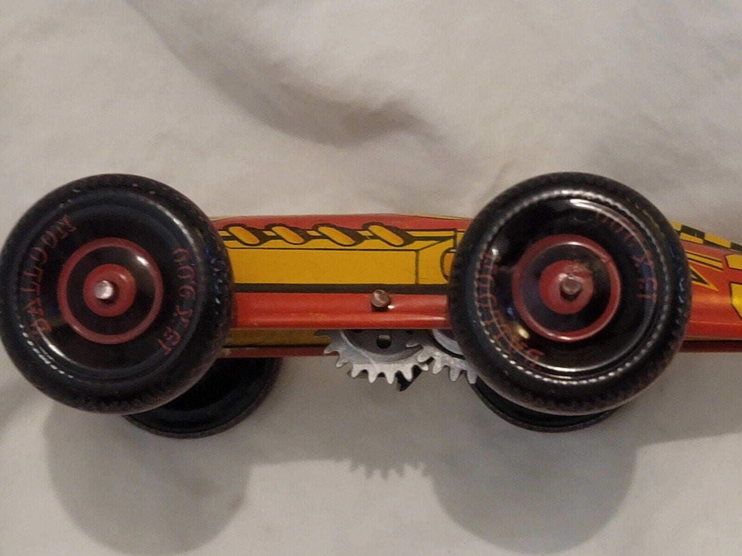 VINTAGE MARX - NO 3 RACE CAR WIND-UP TIN LITHO VERY SCARCE No Driver 