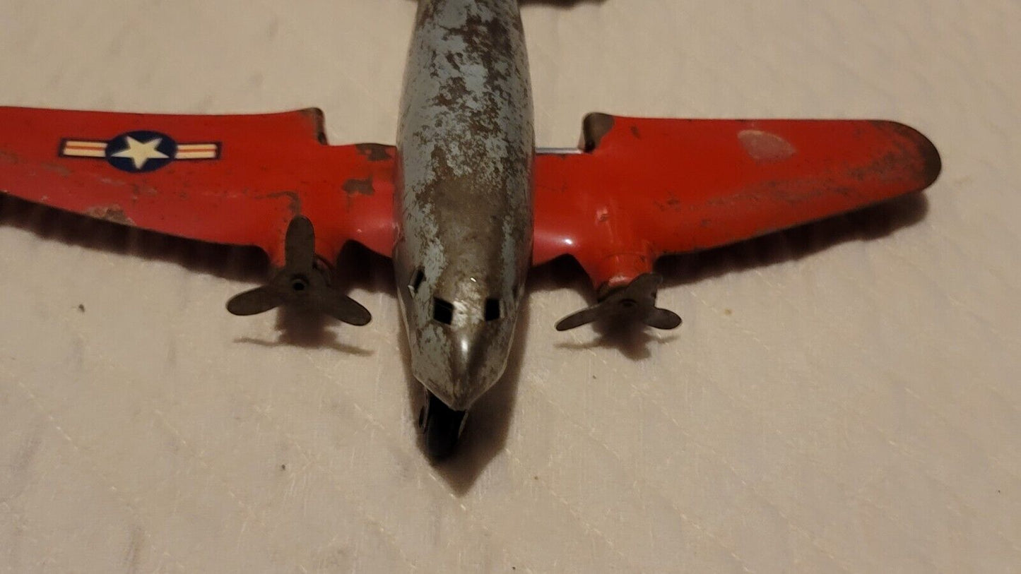 VINTAGE Wyandotte TIN TOY PLANE NICE  473-F