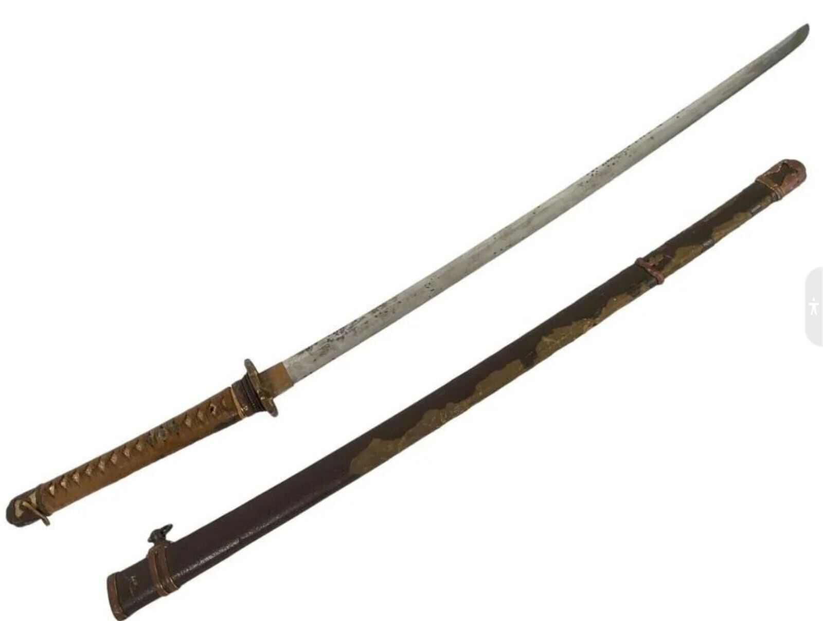 VINTAGE Noshu Fujiwara Kanefusa Katana Japanese Sword Koshirae WWII Collectible 