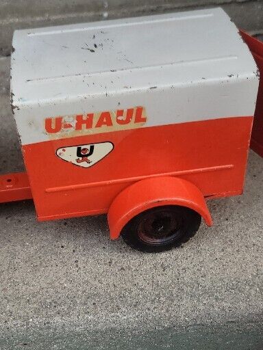 Vintage Nylint U Haul 60 Ford Pickup Truck + Trailers, Pressed Steel 3 Piece Set