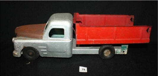 Vintage Structo Pressed Steel Dump Truck Tonka Toy Decor 