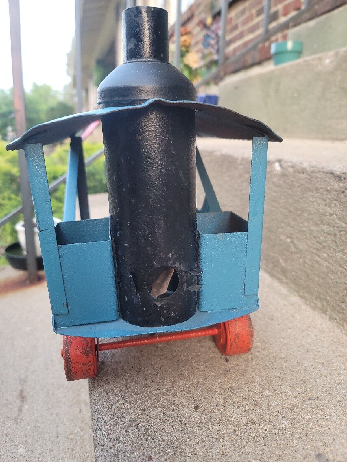 Vintage Buddy L Line Steam Shovel Pressed Steel Construction toy 1920's REPAINT 