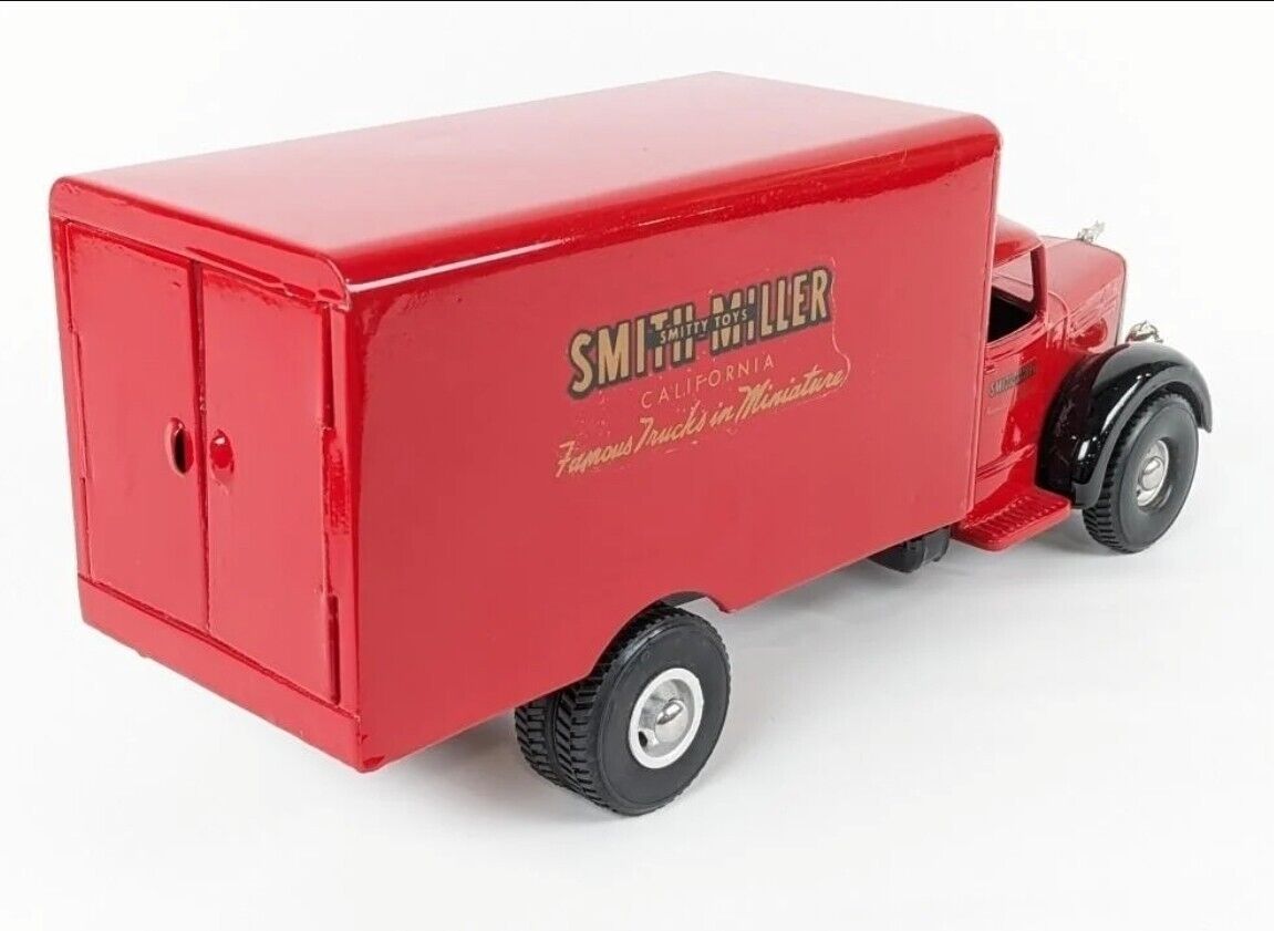 Vintage Restored Smith Miller Smitty Toys Red Van Box Truck 