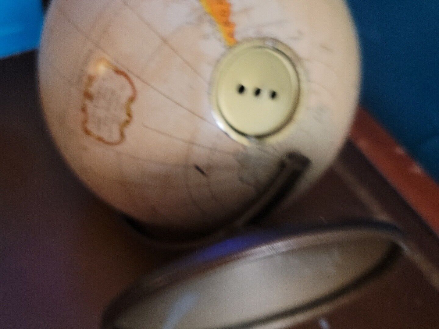 Vintage Replogle THE REVERE 6" World Globe Bank original Box 